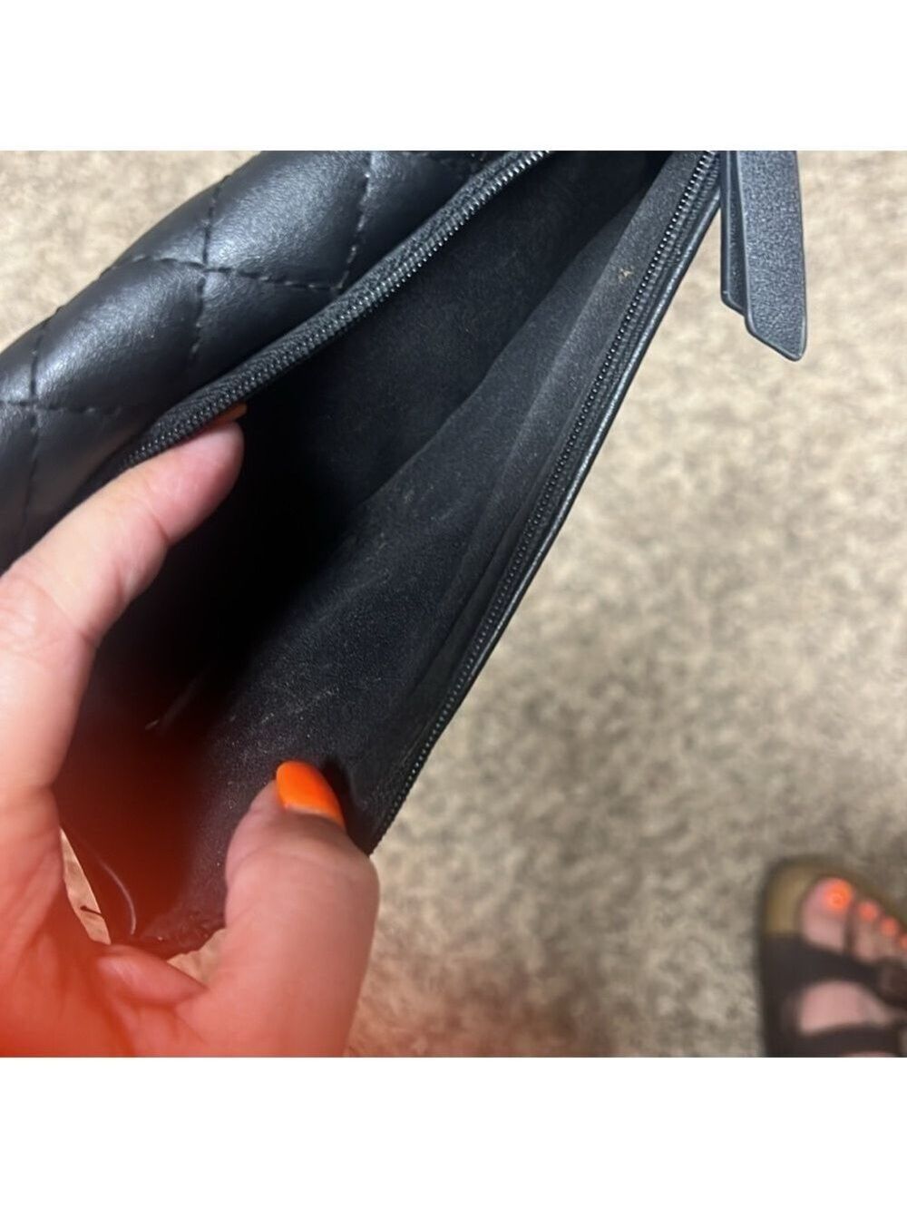 NINE WEST BLACK LEATHER WALLET - Picture 3 of 6